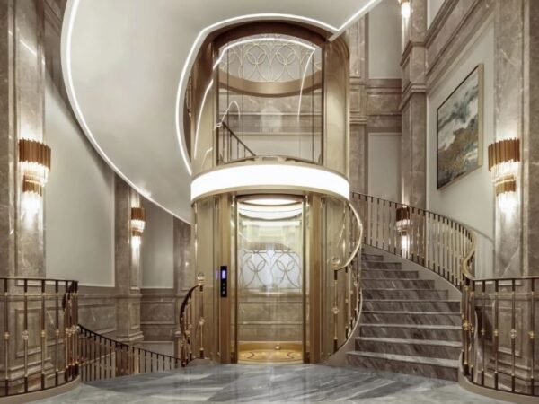 Circular Elevator door
